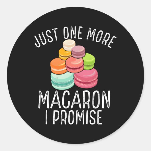 Sticker Rond Macaron Macaron à Paris (Devant)