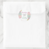 Sticker Rond Macaron Sweet Celebration Anniversaire Balises cad (Sac)