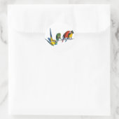 Sticker Rond Macaw Parrot (Sac)
