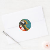 Sticker Rond Macaws (Enveloppe)