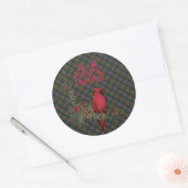 Sticker Rond MacDuff Hunting Scottish Tartan Christmas (Enveloppe)