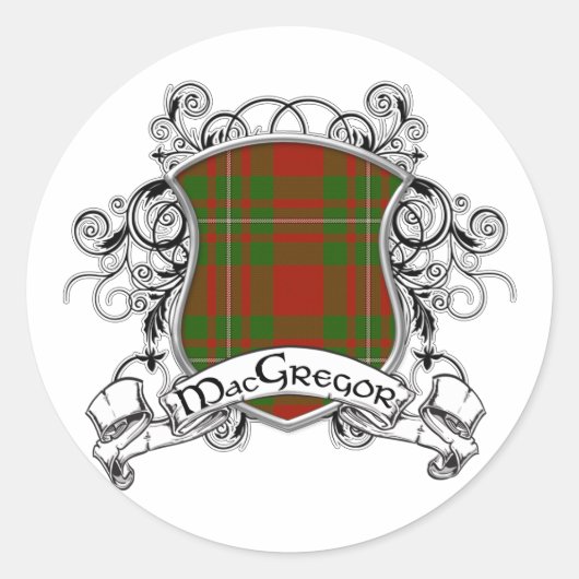 Sticker Rond MacGregor Tartan Shield (Devant)