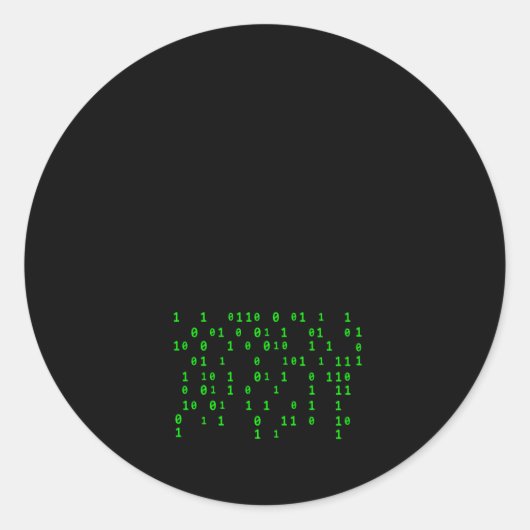 Sticker Rond Machine Ai Learning Les développeurs Techie Généré (Devant)