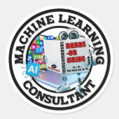 Sticker Rond Machine Learning (AI) - Consultant (Devant)