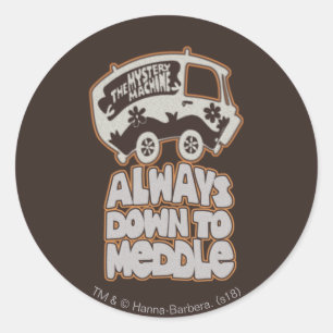 Sticker Rond Machine Mystérieuse "Toujours À Manger"