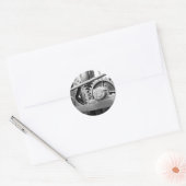 Sticker Rond Machines vintages (Enveloppe)