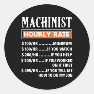 Sticker Rond Machiniste Emploi Machiniste Horaire Machinistes