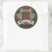 Sticker Rond MacPherson Tartan Shield (Sac)