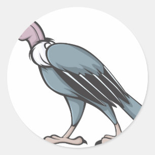 Sticker Rond Mad Andean Condor