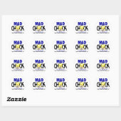 Sticker Rond Mad Chick Dans La Lutte SLA (Feuille)
