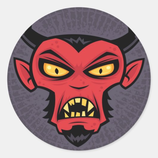 Sticker Rond Mad Devil (Devant)