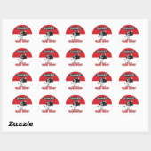 STICKER ROND MAD DOG シール001 (Feuille)