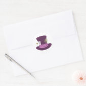 Sticker Rond Mad Hatter Casquette (Enveloppe)