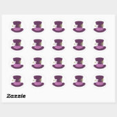 Sticker Rond Mad Hatter Casquette (Feuille)