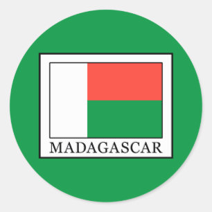 Sticker Rond Madagascar