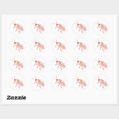 Sticker Rond Madagascar Hissing Cockroach (Feuille)