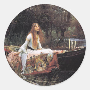 Sticker Rond Madame de Shalott