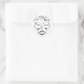 Sticker Rond Madame Macabre (Sac)