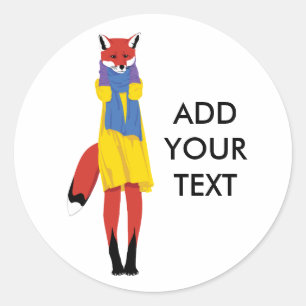Sticker Rond Madame rusée