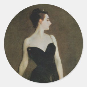 Sticker Rond Madame X par John Singer Sargent