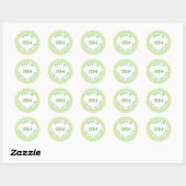 Sticker Rond Made en 1984 (Feuille)