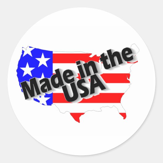 Sticker Rond Made in the USA (Devant)
