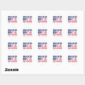 Sticker Rond Made in the USA (Feuille)