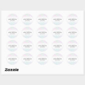 Sticker Rond Made with Love Rainbow Glitter Minimalist Bakery (Feuille)