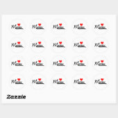 Sticker Rond Madeline (Feuille)