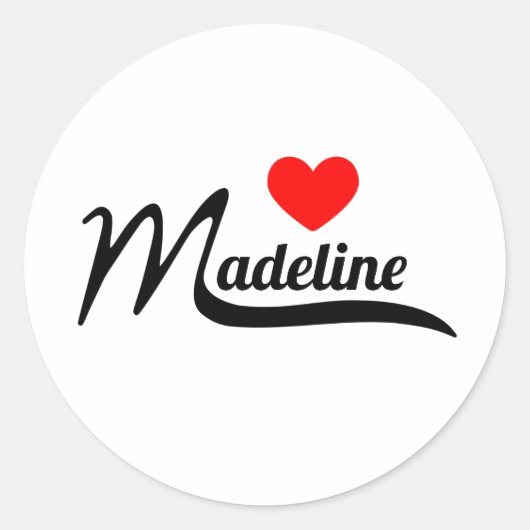 Sticker Rond Madeline (Devant)