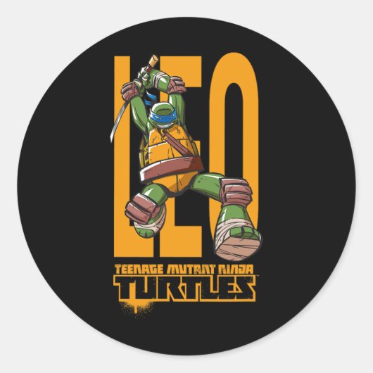 Sticker Rond Mademark X - - Original Tmnt New Leonardo (Devant)