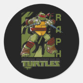Sticker Rond Mademark X - - Original Tmnt New Raphael (Devant)
