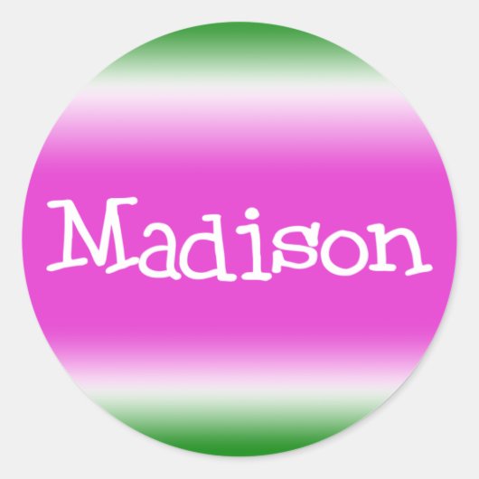 Sticker Rond Madison (Devant)