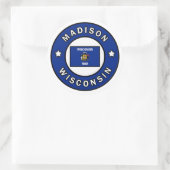 Sticker Rond Madison Wisconsin (Sac)