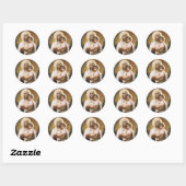 Sticker Rond Madone des Roses par Bouguereau (Feuille)