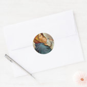 Sticker Rond Madonna and Child Roberto Ferruzzi (Enveloppe)