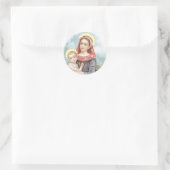 Sticker Rond Madonna avec Christ Child (Sac)