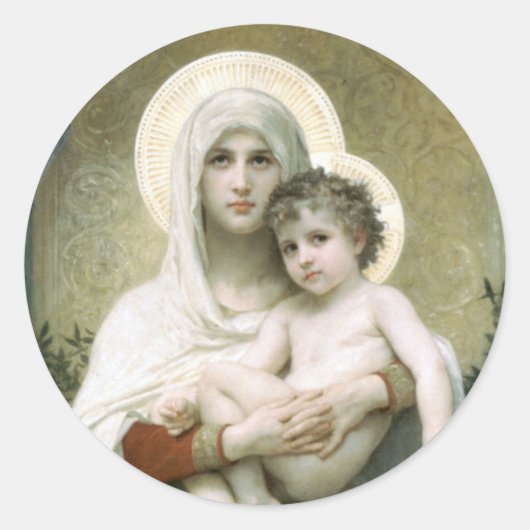 Sticker Rond Madonna des Rose (Devant)