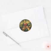 Sticker Rond Madonna du Goldfinch par Raphael Sanzio (Enveloppe)