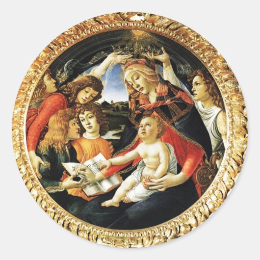 Sticker Rond Madonna du Magnificat (Devant)