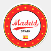 Sticker Rond Madrid (Devant)