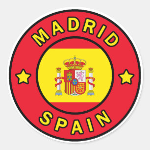 Sticker Rond Madrid Espagne