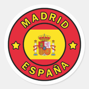 Sticker Rond Madrid Espagne