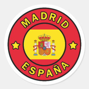 Sticker Rond Madrid Espagne