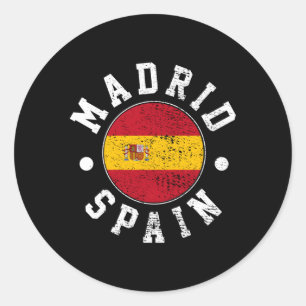 Sticker Rond Madrid Espagne