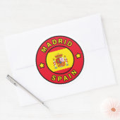 Sticker Rond Madrid Espagne (Enveloppe)