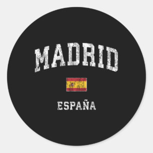 Sticker Rond Madrid Espagne Espana Sports sportifs