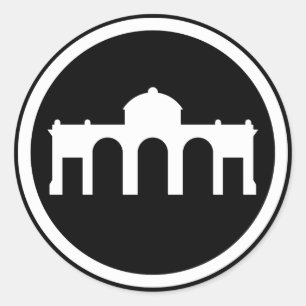 Sticker Rond Madrid, Espagne - La Collection Euro Moderne