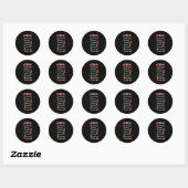 Sticker Rond Maestra Enseignant espagnol enseignant bilingue Ma (Feuille)