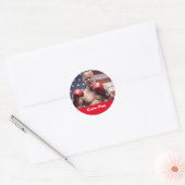 Sticker Rond Maga Corn Pop Trump (Enveloppe)
